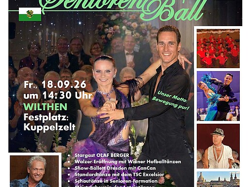 Plakat sächsischer Seniorenball