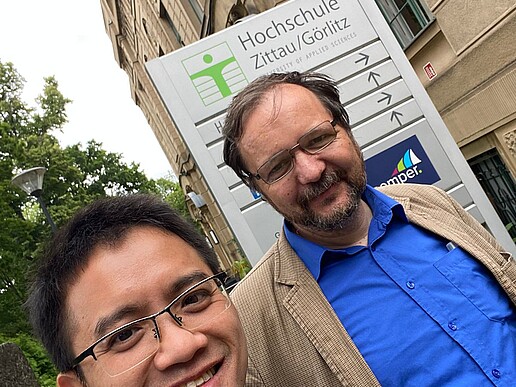 David Sauer mit dem vietnamesischen Gast